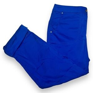 Chico’s Women’s Luxe Utility Convertible Crop Pants Cobalt Size 0.5 (6)